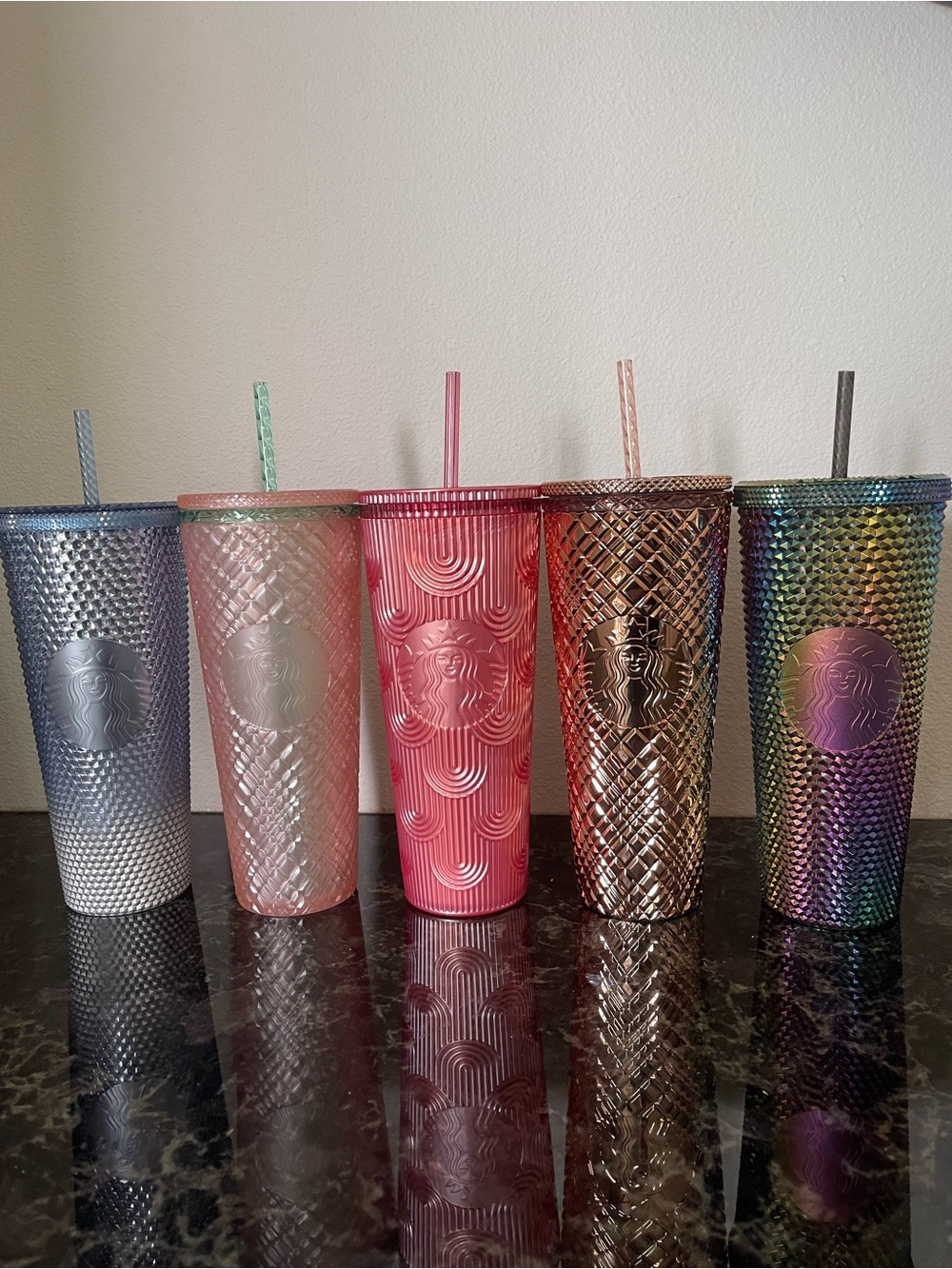 Starbucks Iridescent Studded Tumbler Trio (Five Styles)